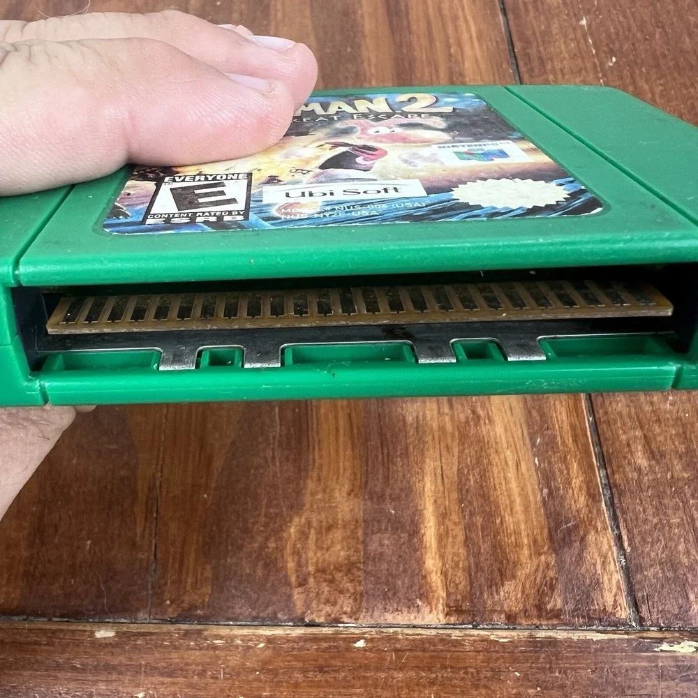 Rayman 2 The Great Escape Nintendo 64 N64 Authentic Green NOT TESTED USED